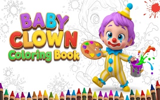 Baby Clown Coloring Book Plus